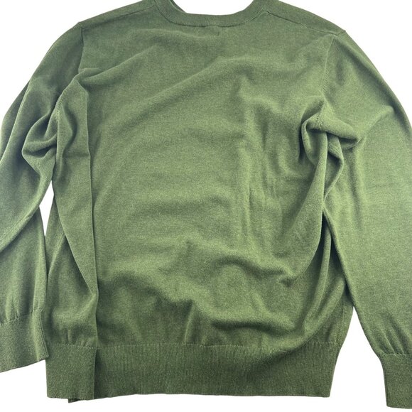 Bob Timberlake Men's V Neck Sweater size XXL Cotton Pullover Green - Picture 6 of 6